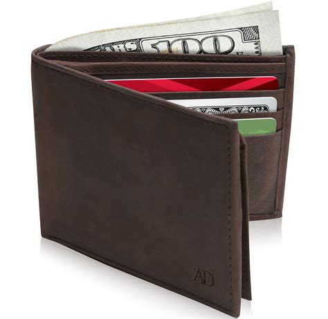 leather badge wallet rfid|rfid leather wallets for men.